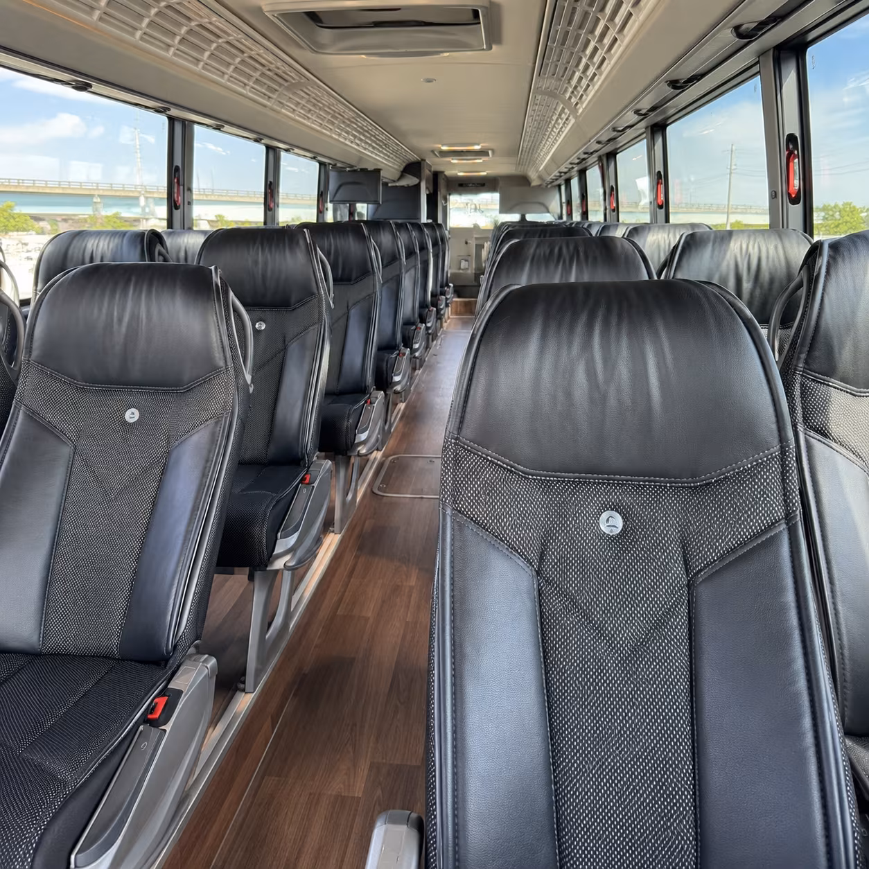 troy charter bus services inside