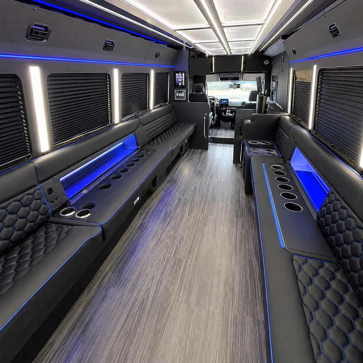 troy party bus rentals inside