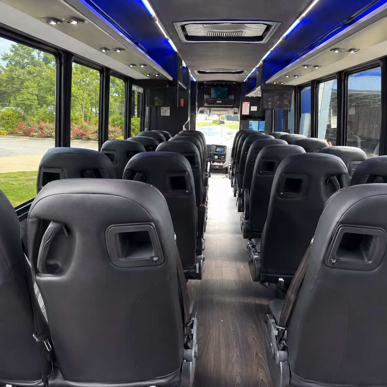 troy private event transportation onboard seating